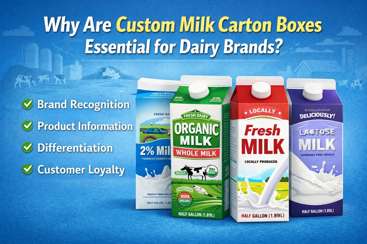 Custom Milk Carton Boxes