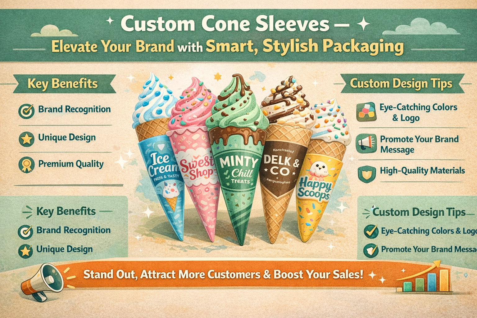 Custom Cone Sleeves