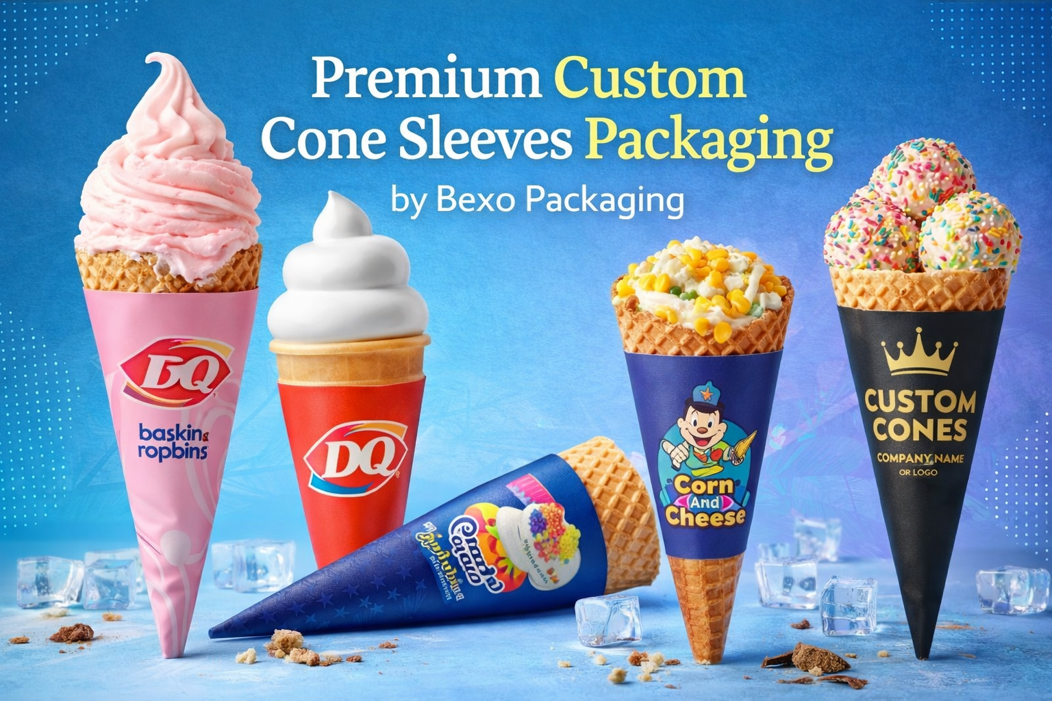 Custom Cone Sleeves Packaging