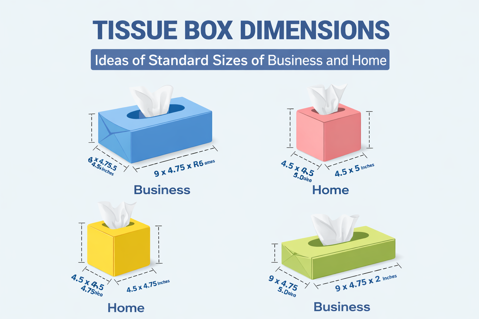Tissue Box Dimensions