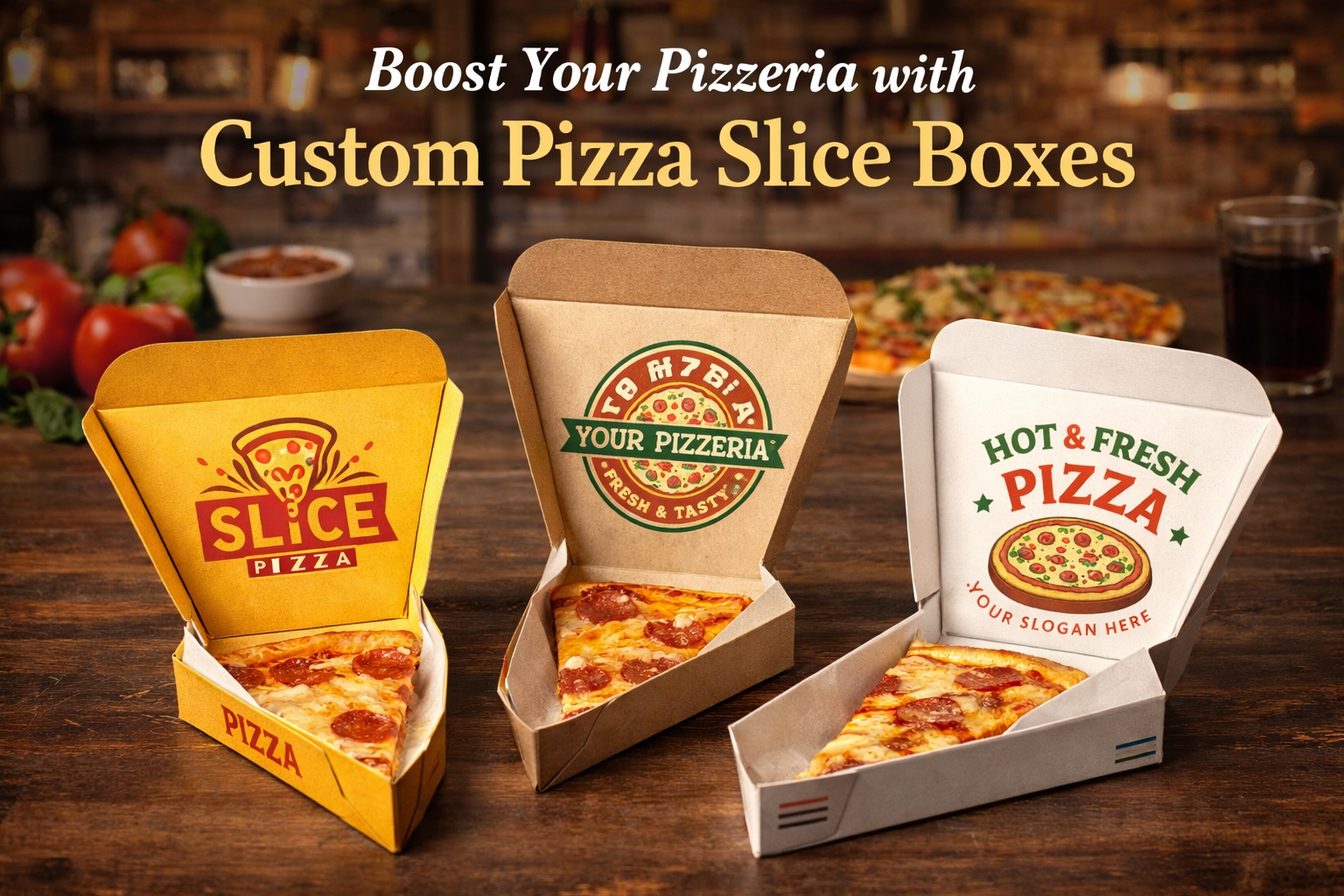 Custom Pizza Slice Boxes
