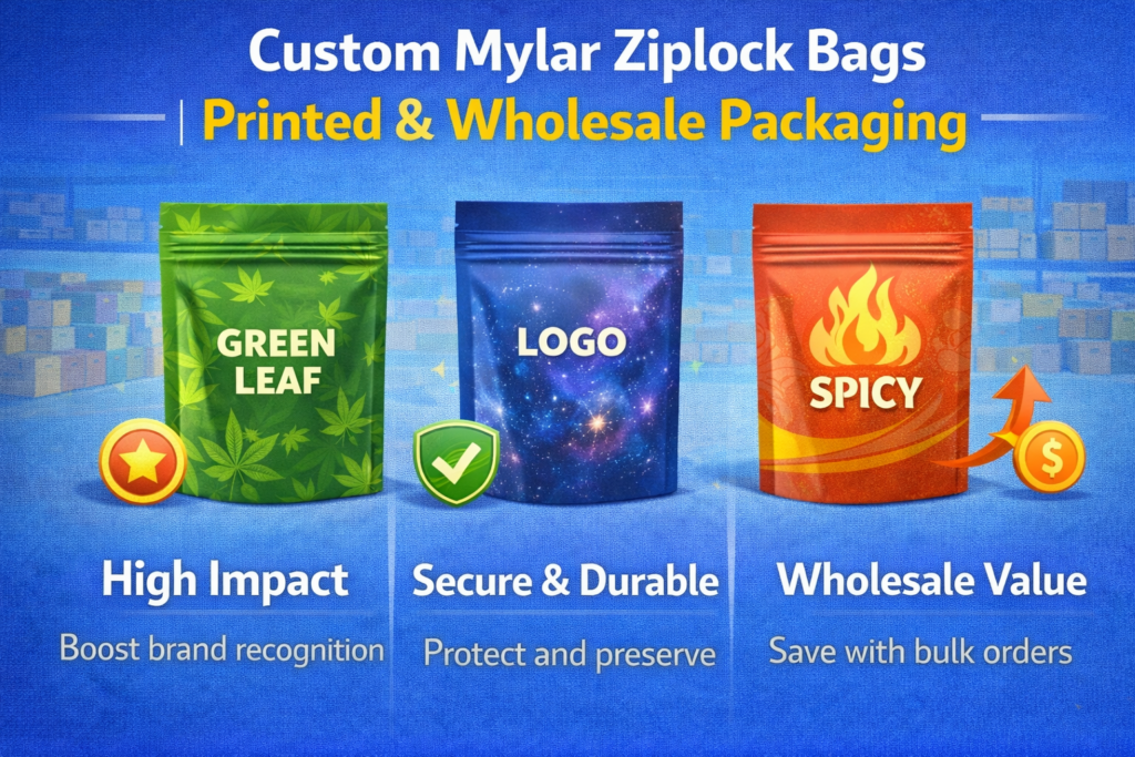 Custom Mylar Ziplock Bags