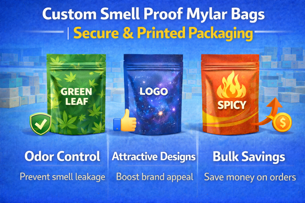Custom Smell Proof Mylar Bags